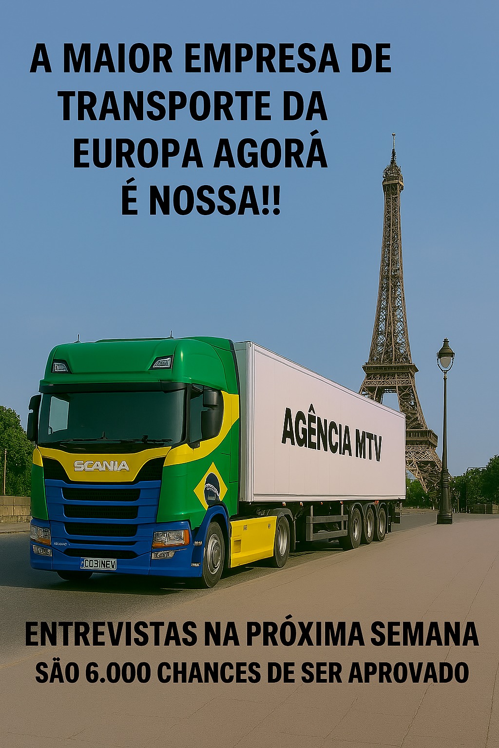  recrutamento de motoristas internacionais head hunting para transportadoras trabalho na Europa para caminhoneiros agência de recrutamento Brasil Europa motoristas brasileiros na Europa vagas para carreteiros no exterior maior transportadora da Europa contrato internacional de logística emprego para caminhoneiros brasileiros carreta Scania Europa envio de currículo motorista site para motoristas internacionais Agência MTV recrutamento trabalho com caminhão na Europa oportunidades para carreteiros #MotoristasNaEuropa   #RecrutamentoInternacional   #AgênciaMTV   #VagasParaCarreteiros   #TrabalhoComCaminhão   #HeadHuntingBrasilEuropa   #TransportadoraEuropeia   #EmpregoNoExterior   #CurrículoMotorista   #ScaniaEuropa   #LogísticaGlobal   #CaminhoneirosDoBrasil   #OportunidadeInternacional   #DriverNetBR 